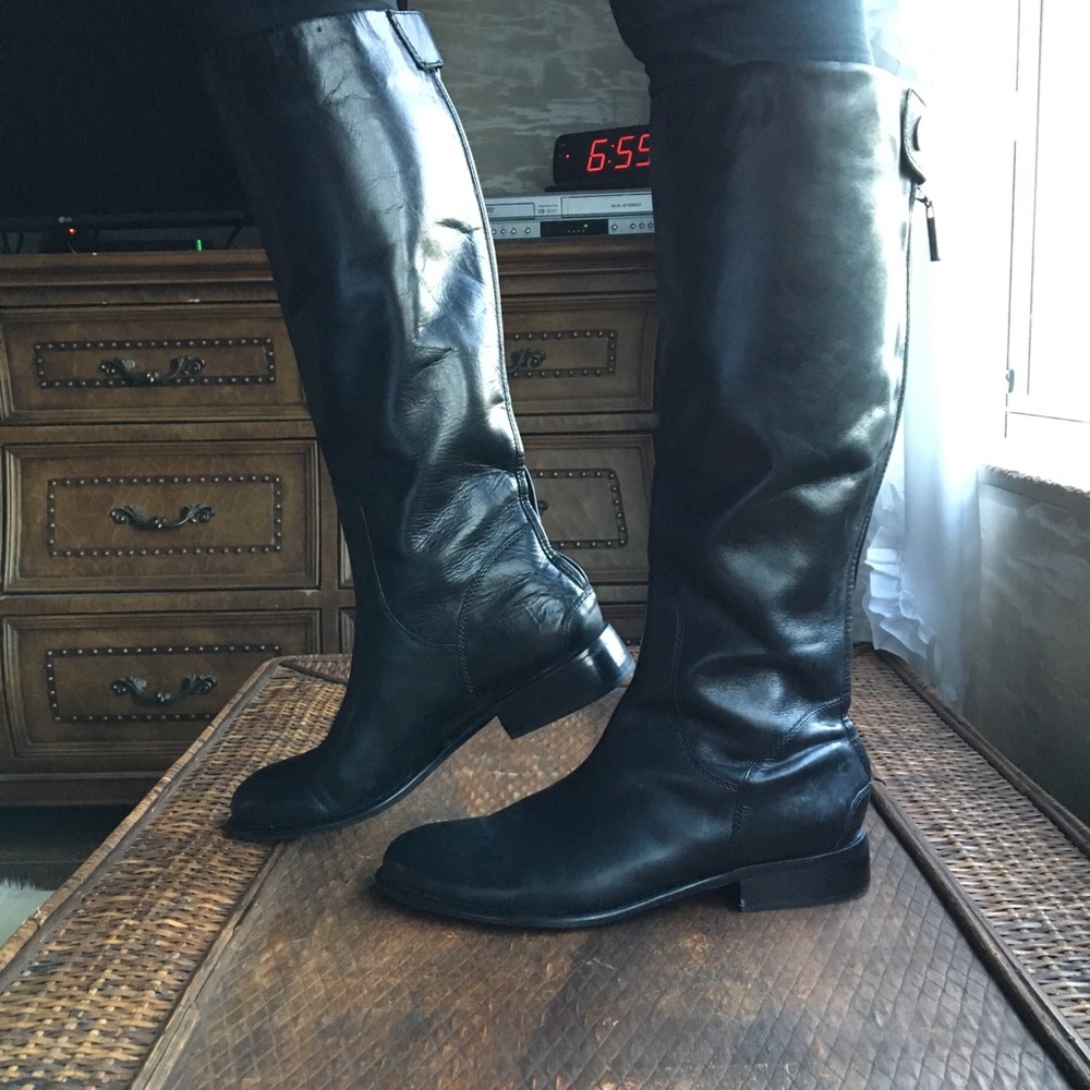 Franco Sarto knee high leather boots